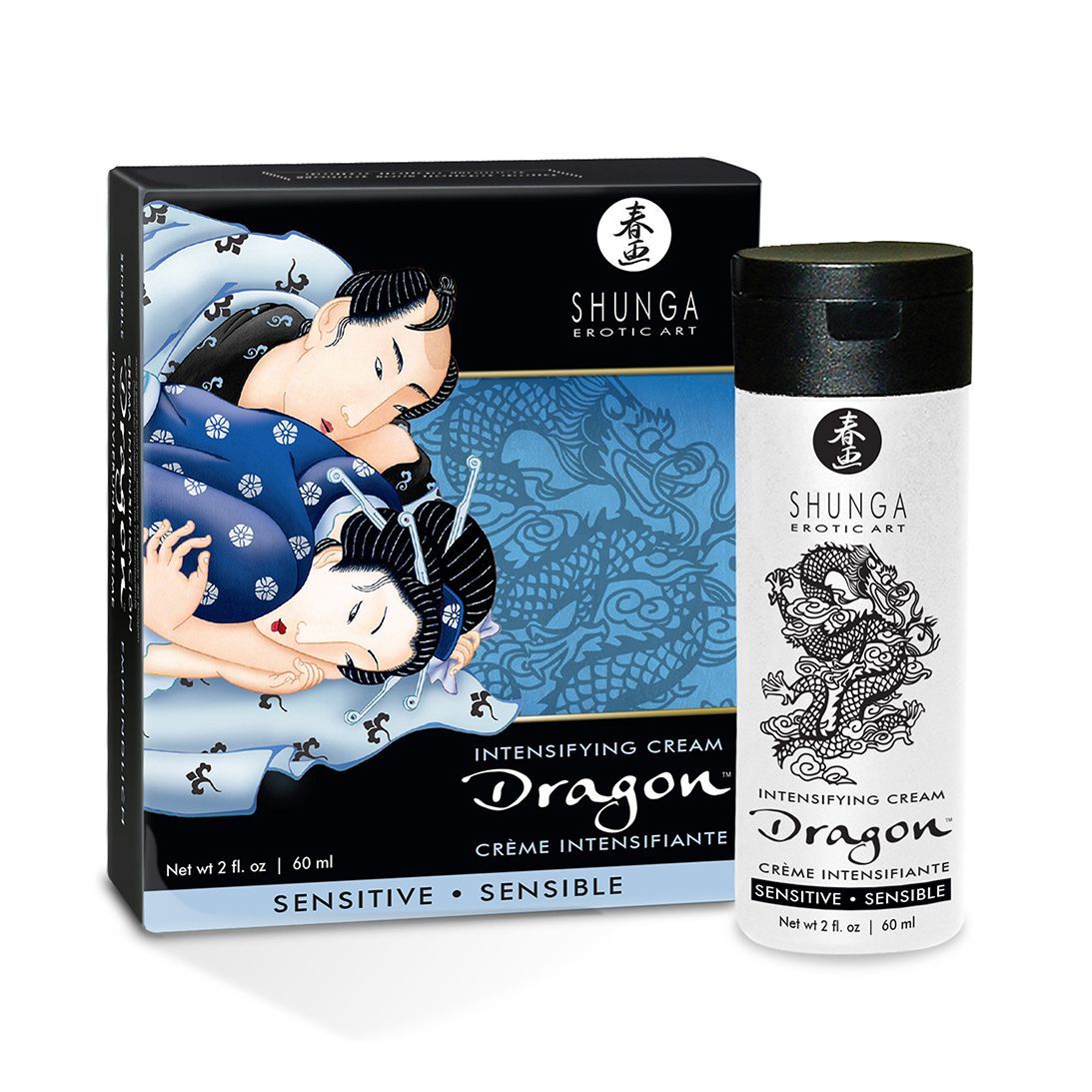 Стимулювальний крем для пар Shunga Dragon Cream SENSITIVE (60 мл) ніжніший ефект